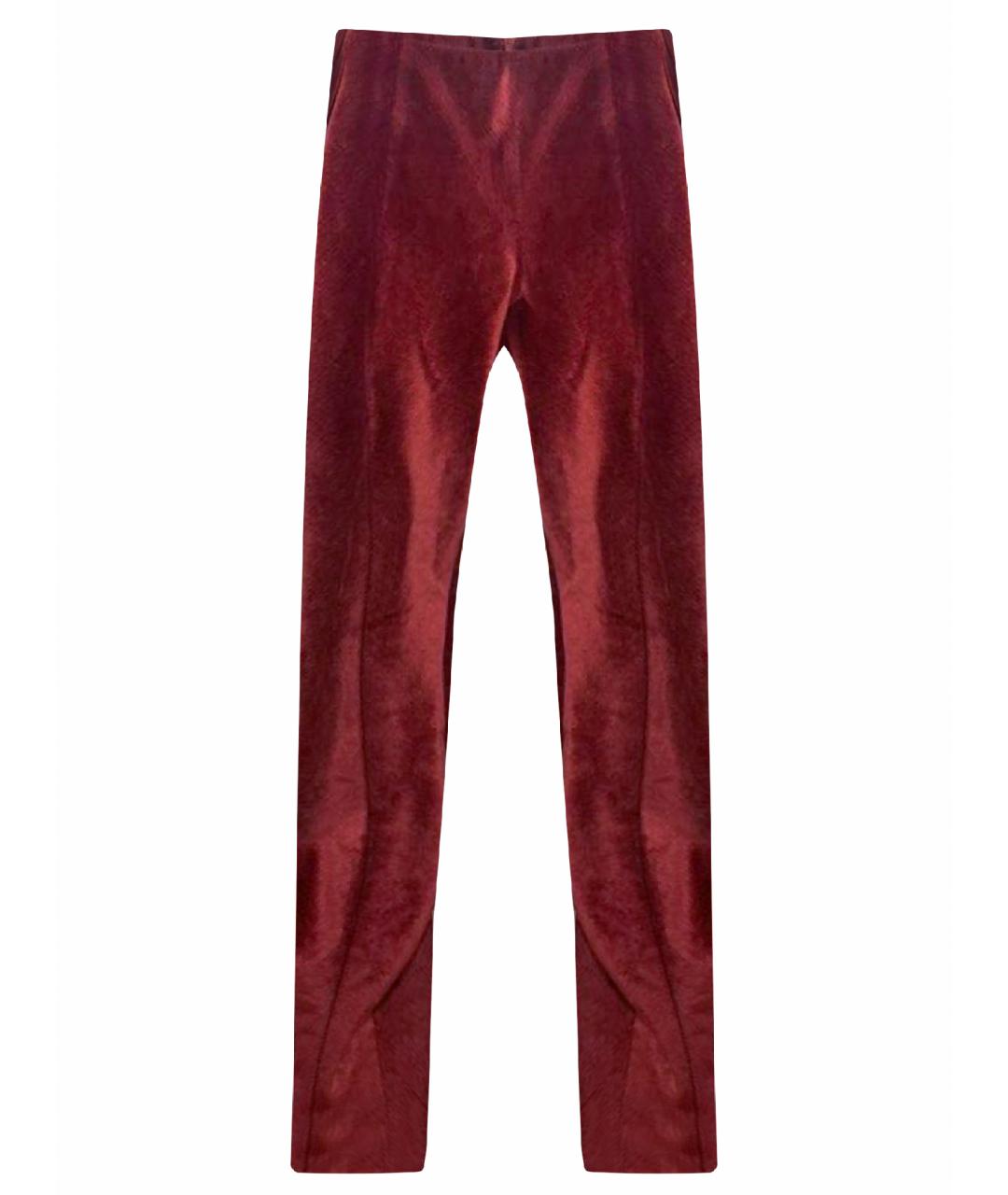 'S MAX MARA Бордовые велюровые брюки узкие, фото 1