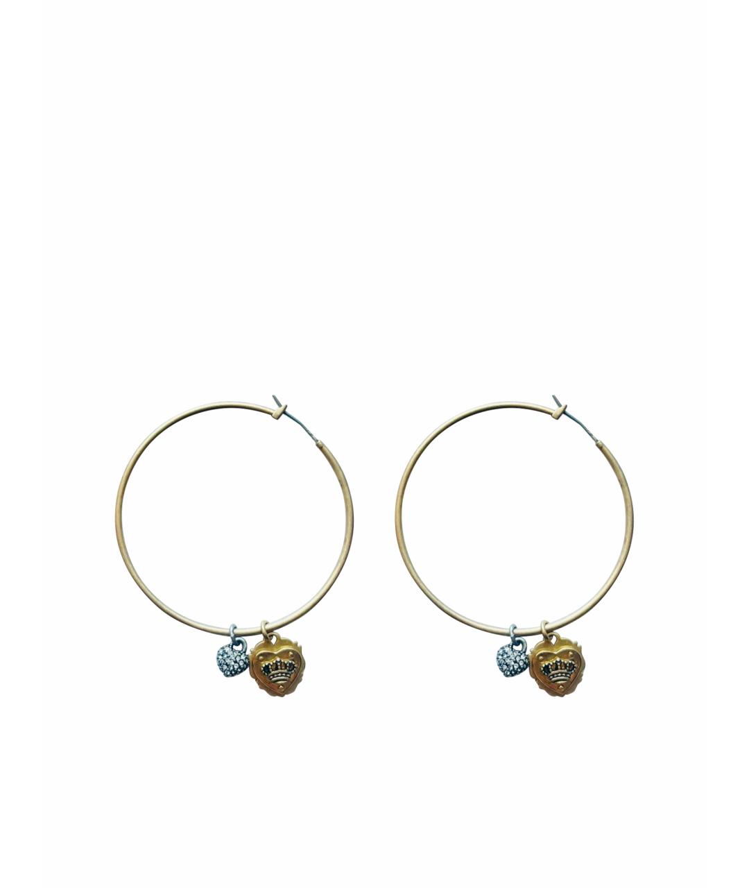 JUICY COUTURE Золотые металлические серьги, фото 1