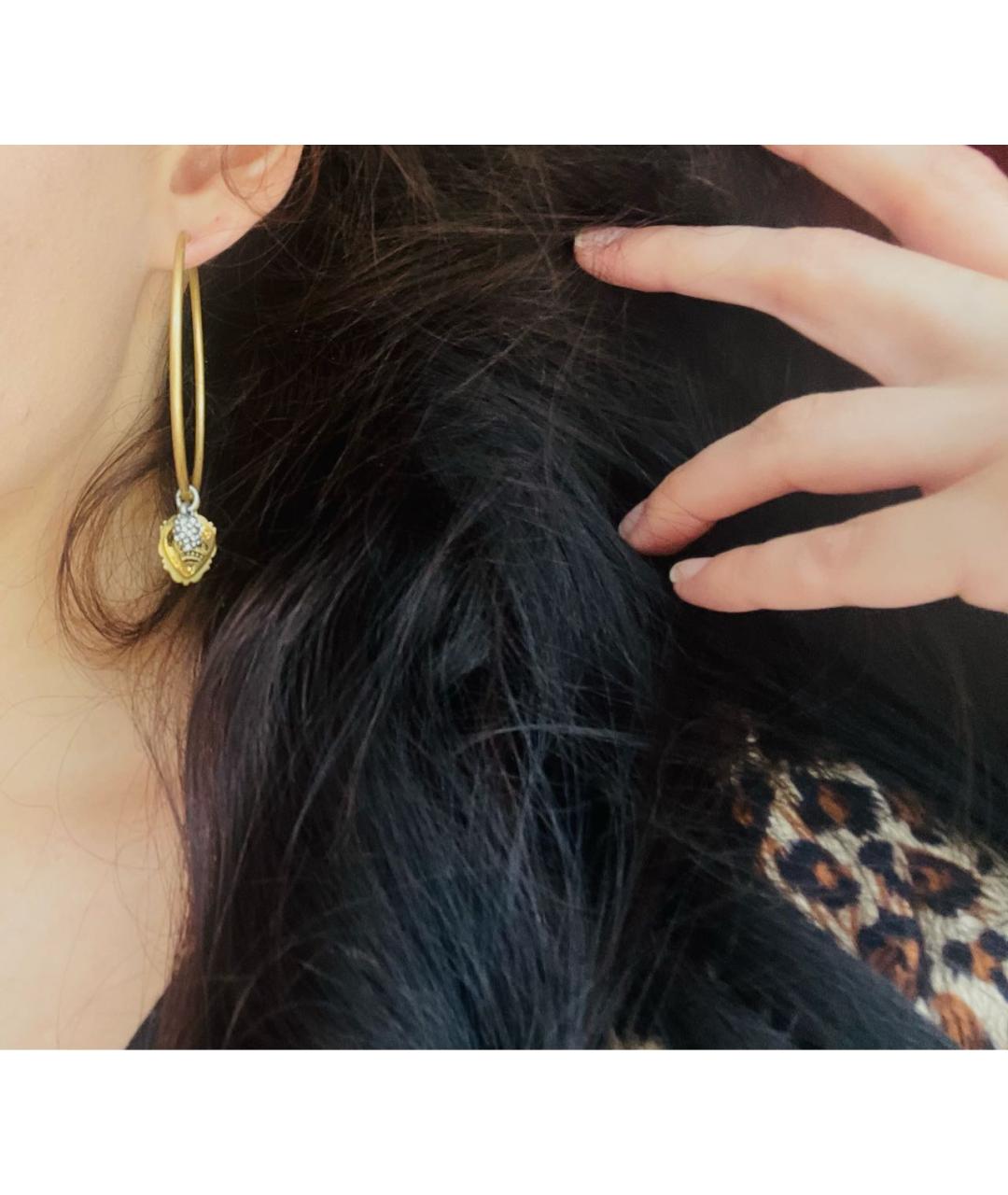 JUICY COUTURE Золотые металлические серьги, фото 4