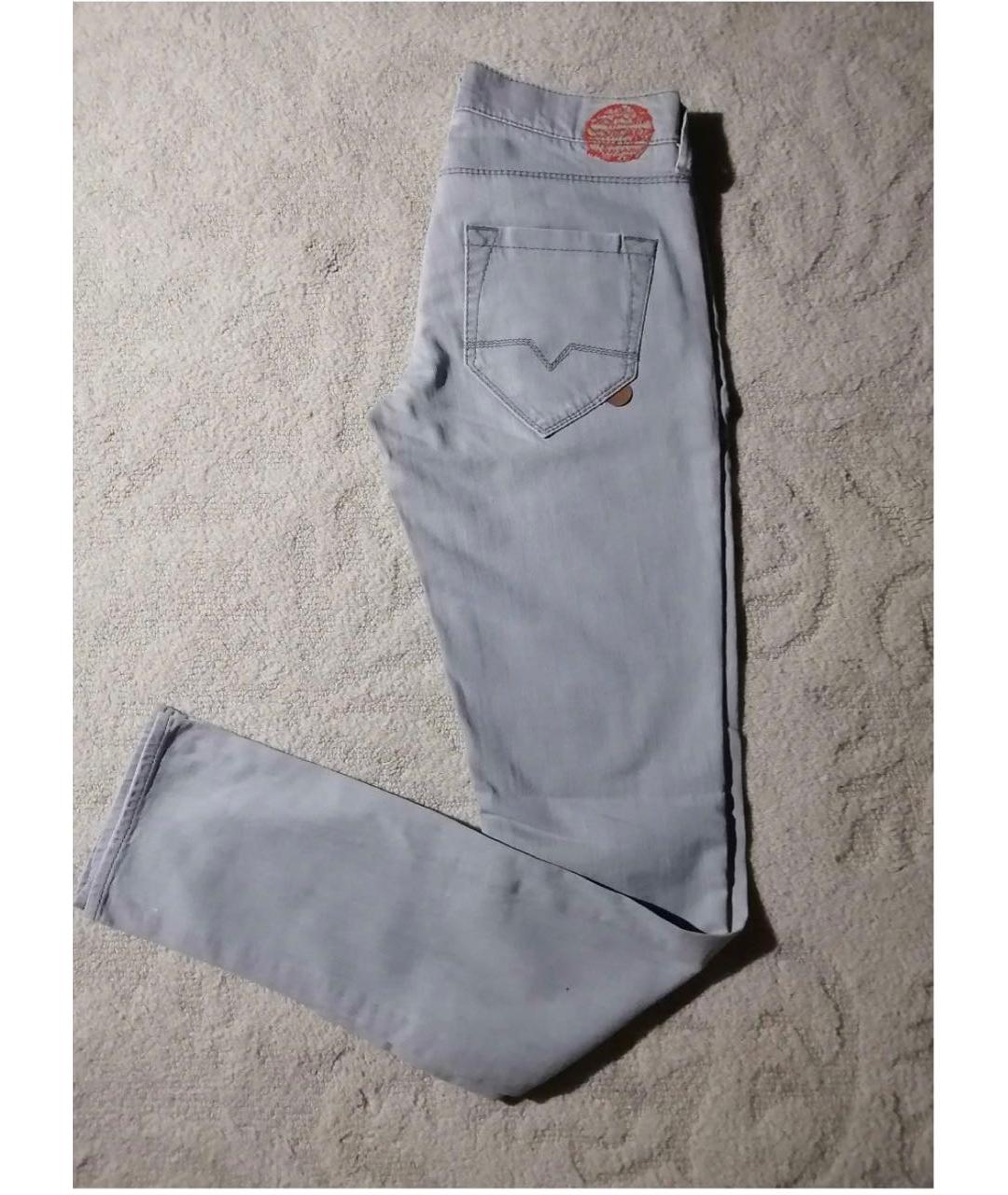 HUGO BOSS Серые хлопковые прямые джинсы, фото 2