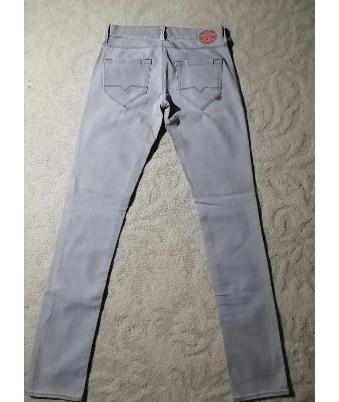 HUGO BOSS Серые хлопковые прямые джинсы, фото 3