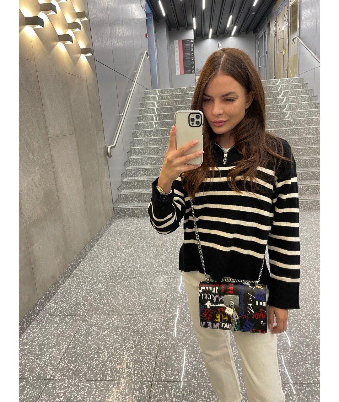 DKNY Черная сумка через плечо из искусственной кожи, фото 5