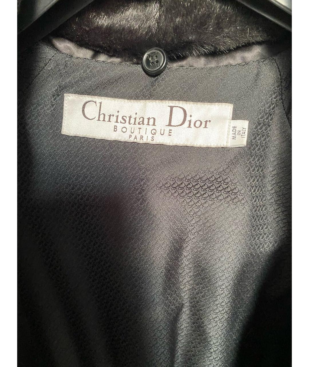 CHRISTIAN DIOR Черная полиэстеровая куртка, фото 3