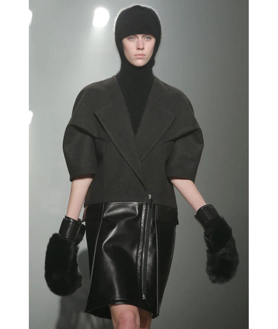 ALEXANDER WANG Черное шерстяное пальто, фото 7