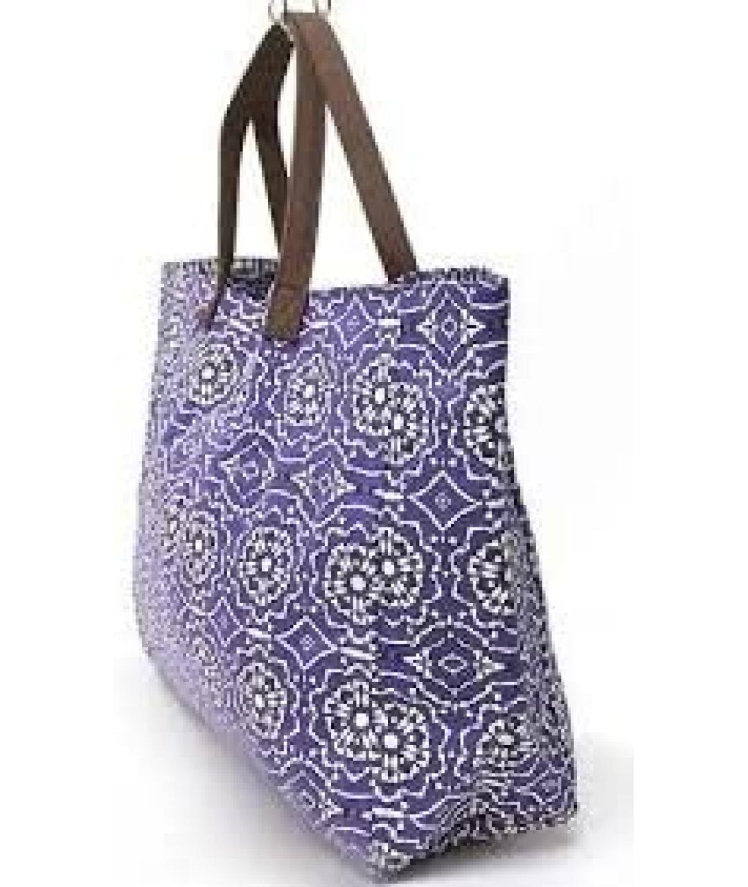 KENZO Фиолетовая хлопковая пляжная сумка, фото 2