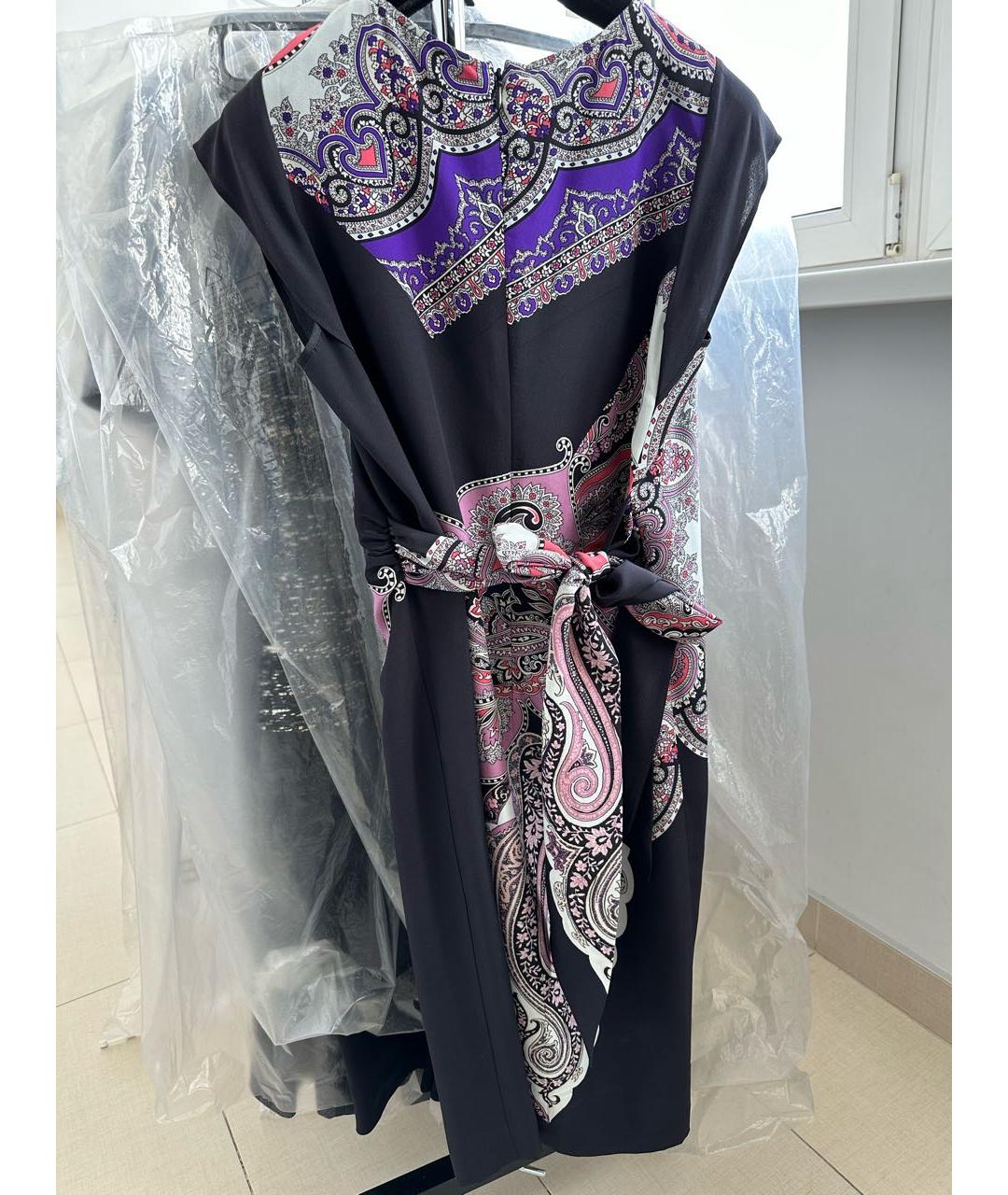 ETRO Мульти шелковое повседневное платье, фото 2
