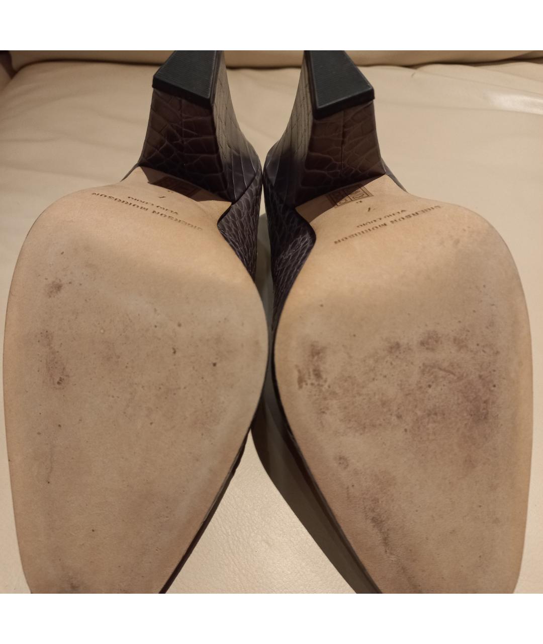 SIGERSON MORRISON Серые кожаные туфли, фото 5