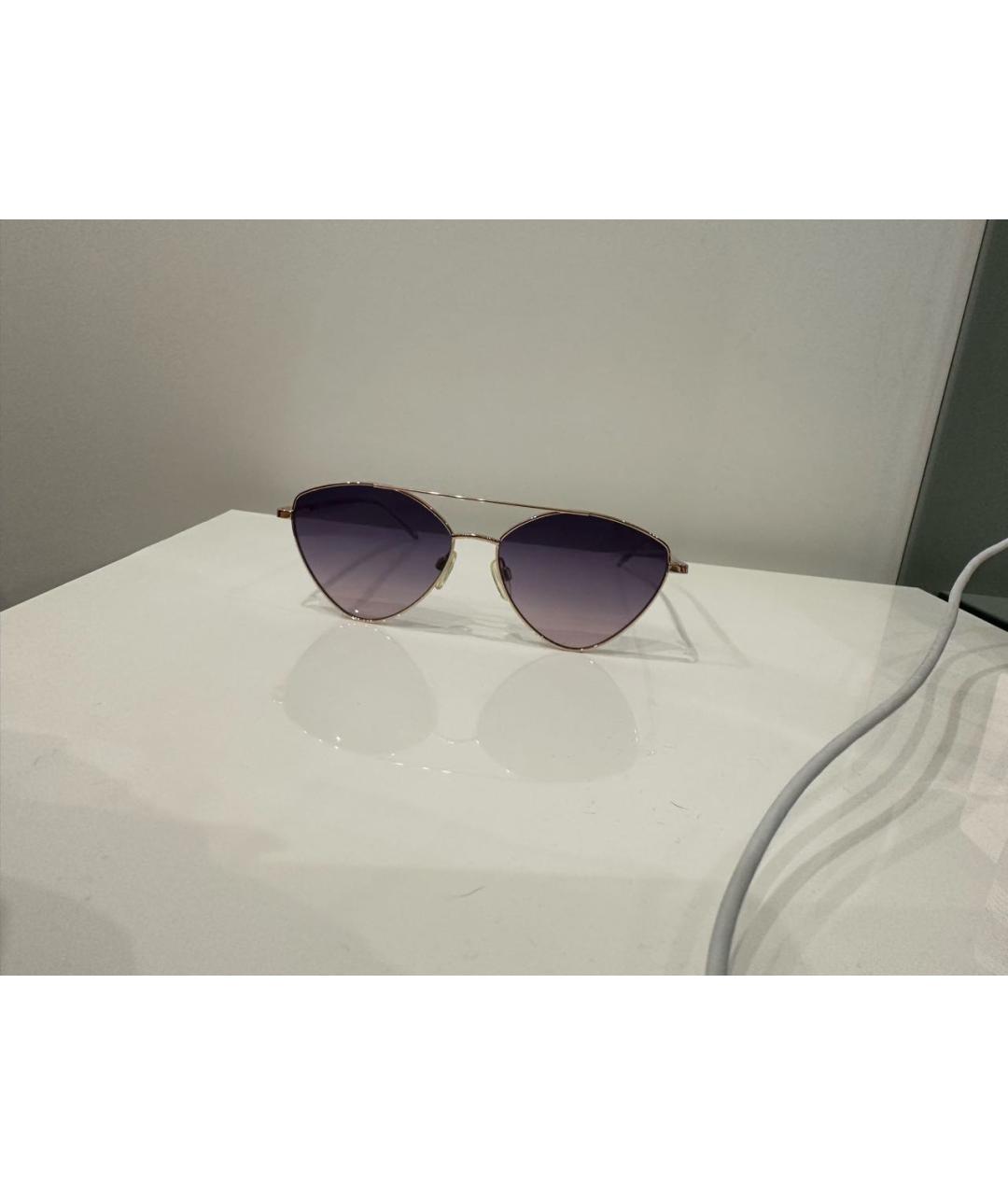 LOVE MOSCHINO Фиолетовые пластиковые солнцезащитные очки, фото 5