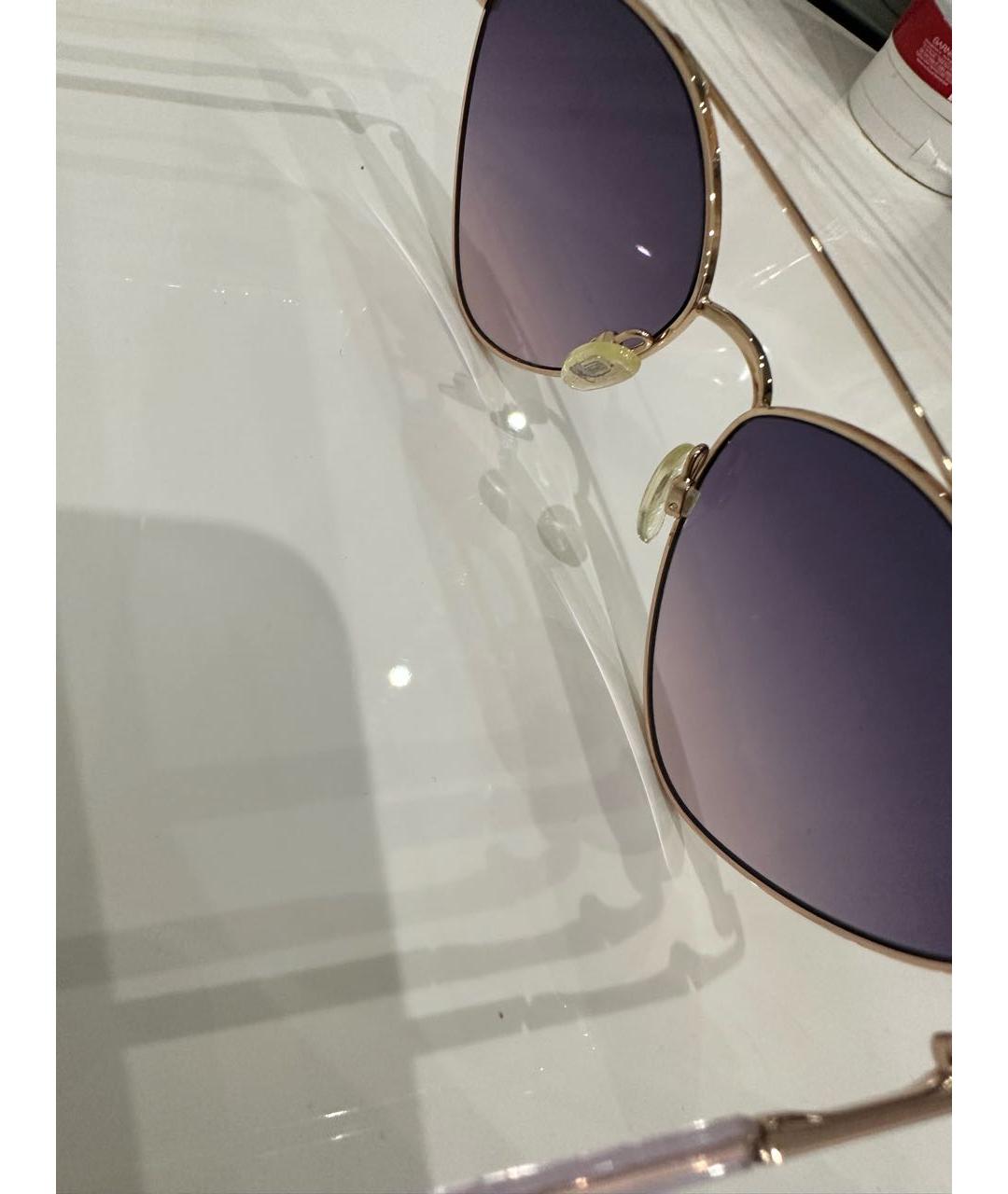 LOVE MOSCHINO Фиолетовые пластиковые солнцезащитные очки, фото 3