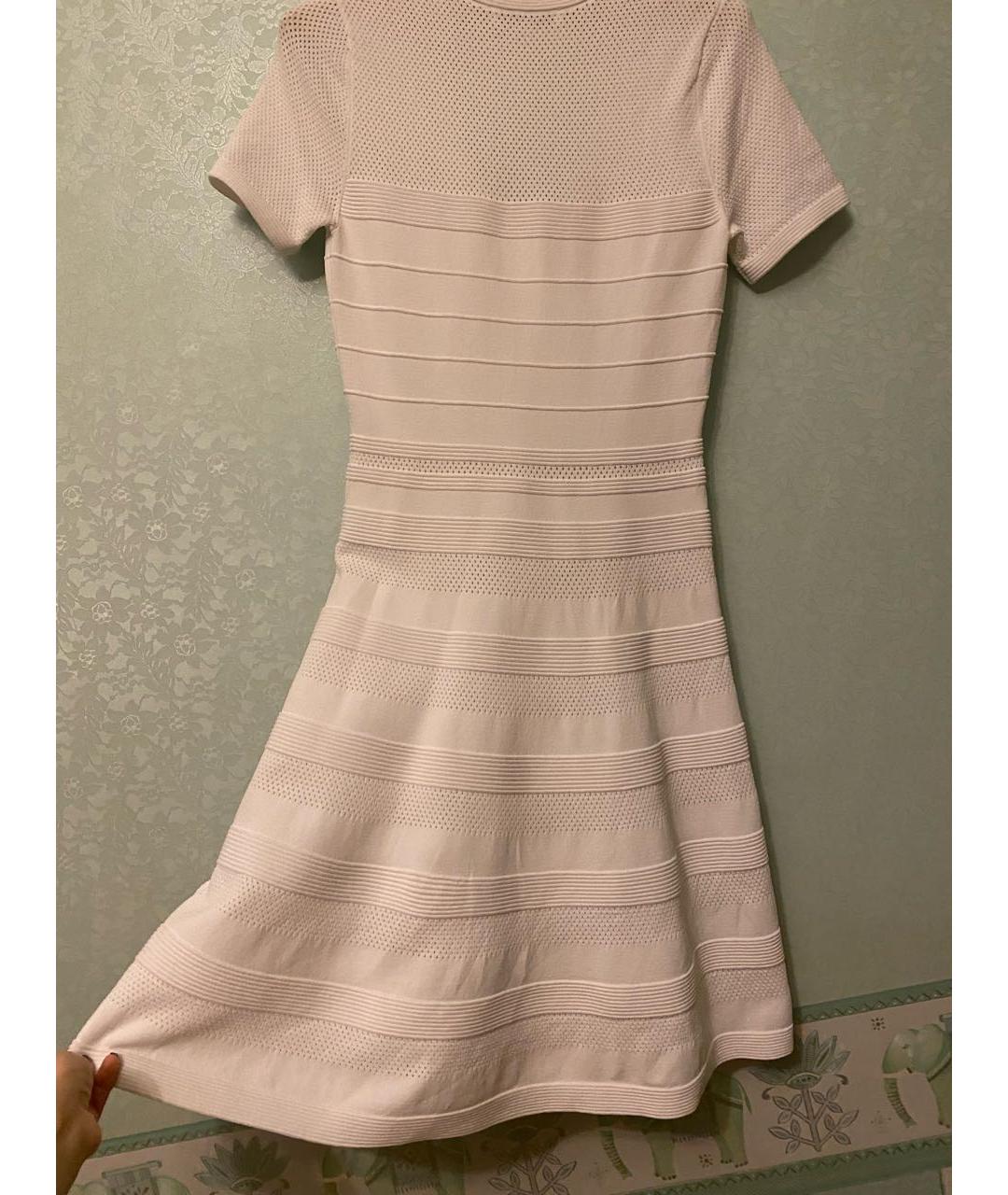 SANDRO Белое полиамидовое повседневное платье, фото 2