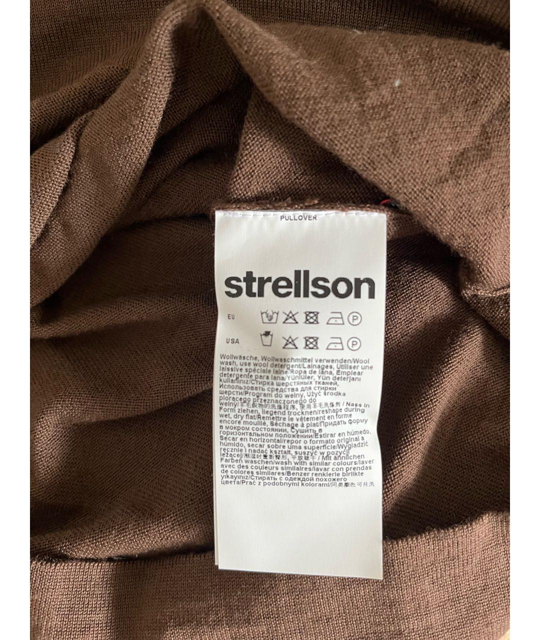 STRELLSON Коричневый шерстяной джемпер / свитер, фото 3