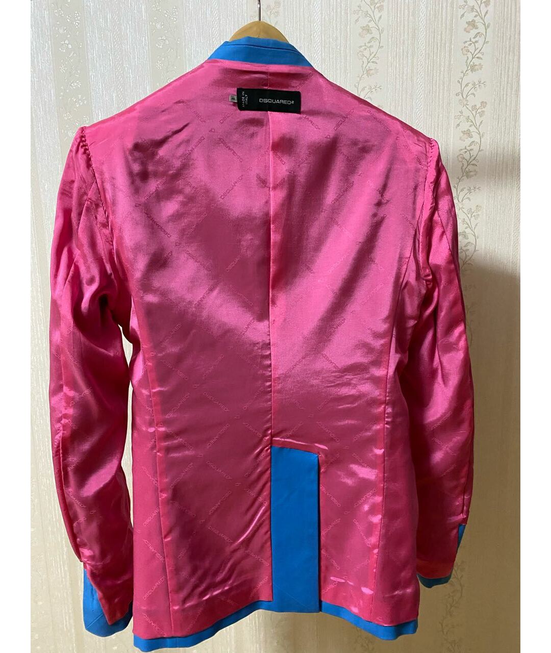 DSQUARED2 Бирюзовый хлопко-эластановый пиджак, фото 3