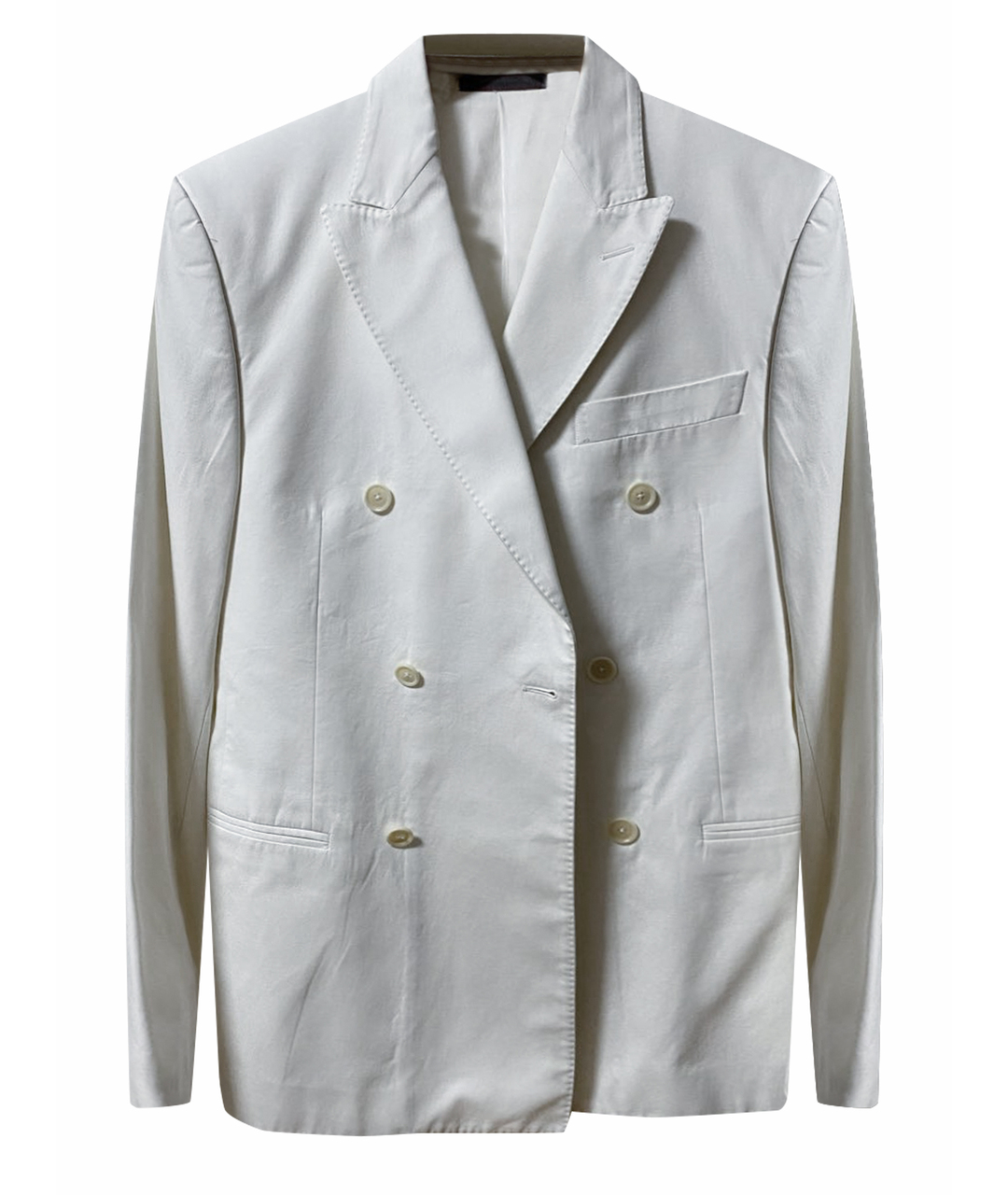MOSCHINO Белый хлопковый пиджак, фото 1