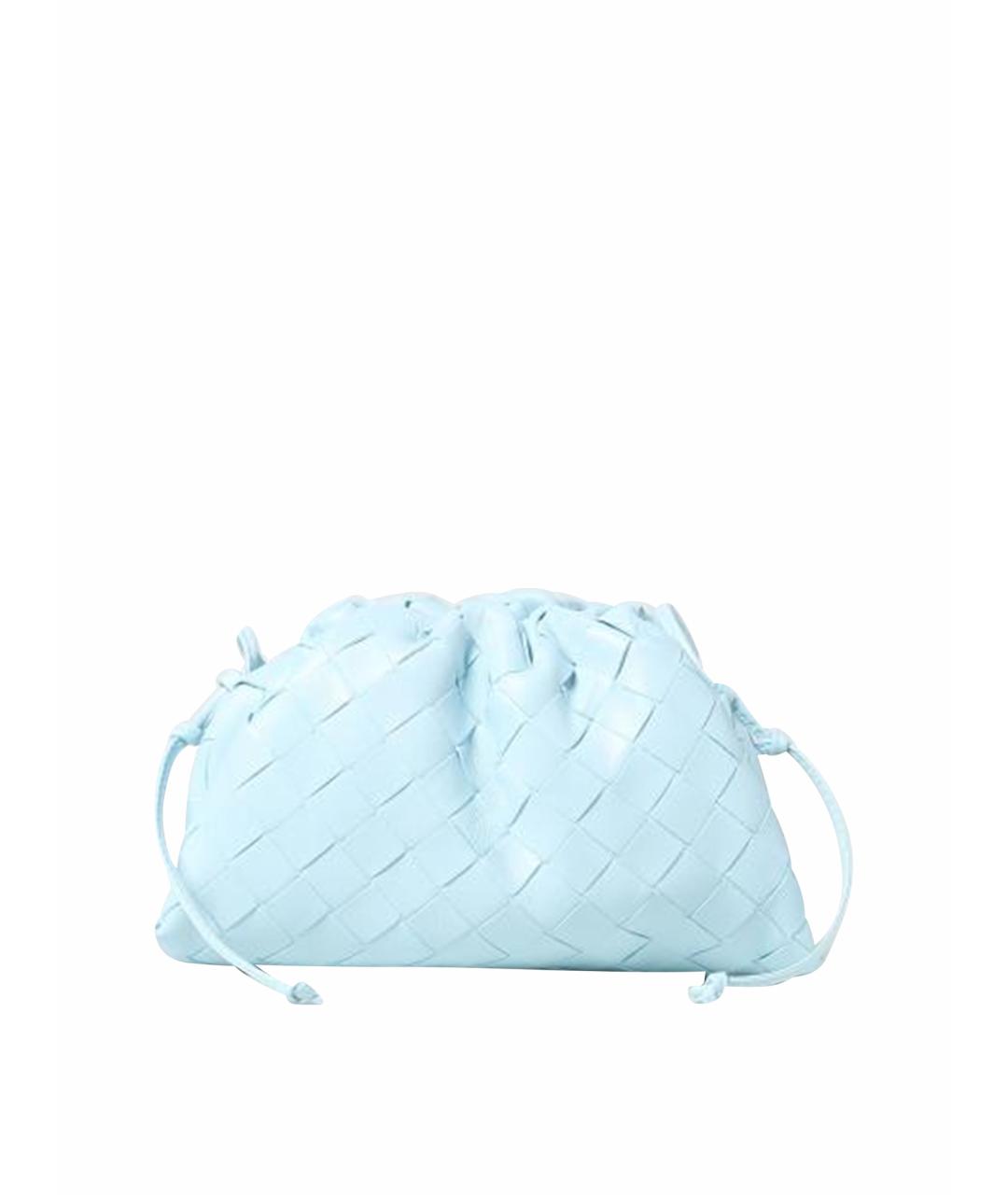 BOTTEGA VENETA Голубая кожаная сумка через плечо, фото 1