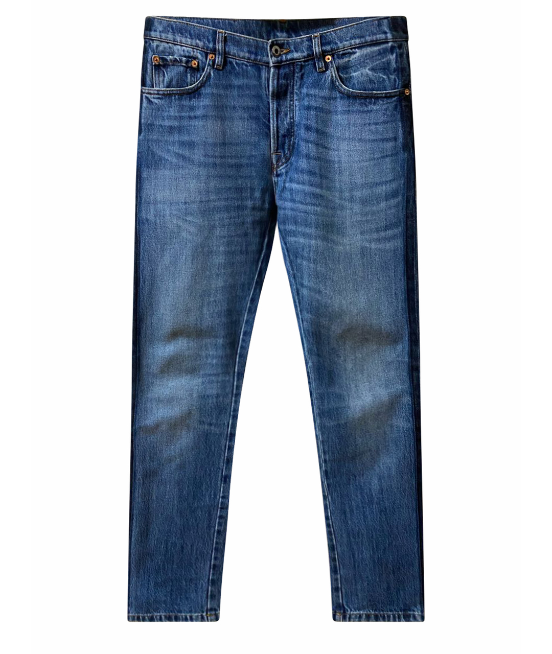 VALENTINO Синие хлопковые джинсы скинни, фото 1