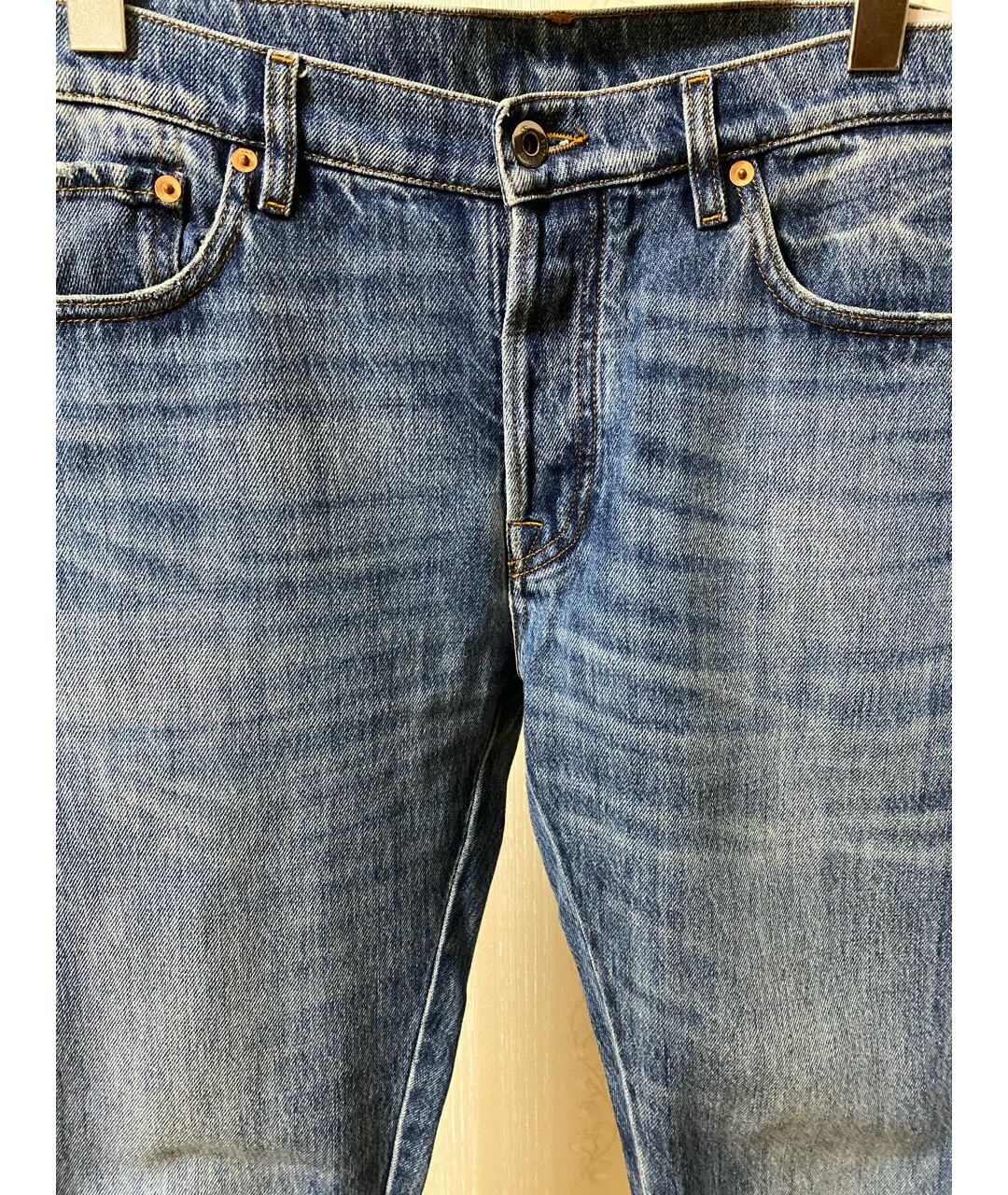 VALENTINO Синие хлопковые джинсы скинни, фото 2