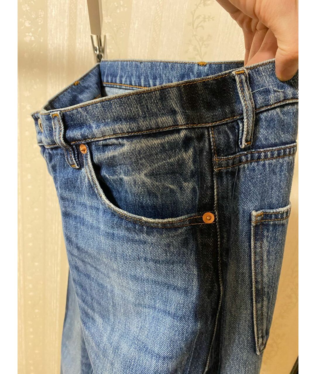 VALENTINO Синие хлопковые джинсы скинни, фото 7