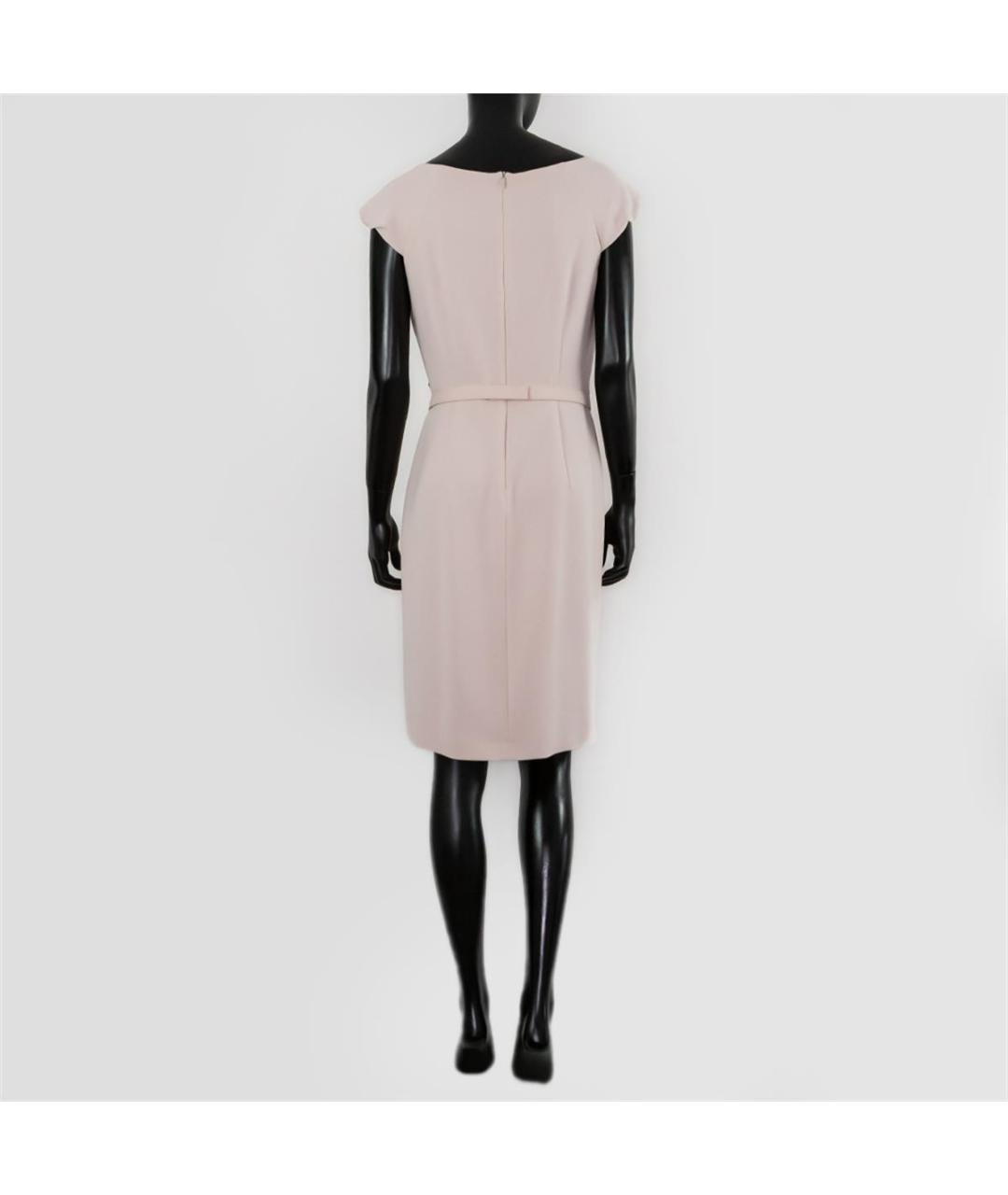 MAX MARA Розовое полиэстеровое повседневное платье, фото 3