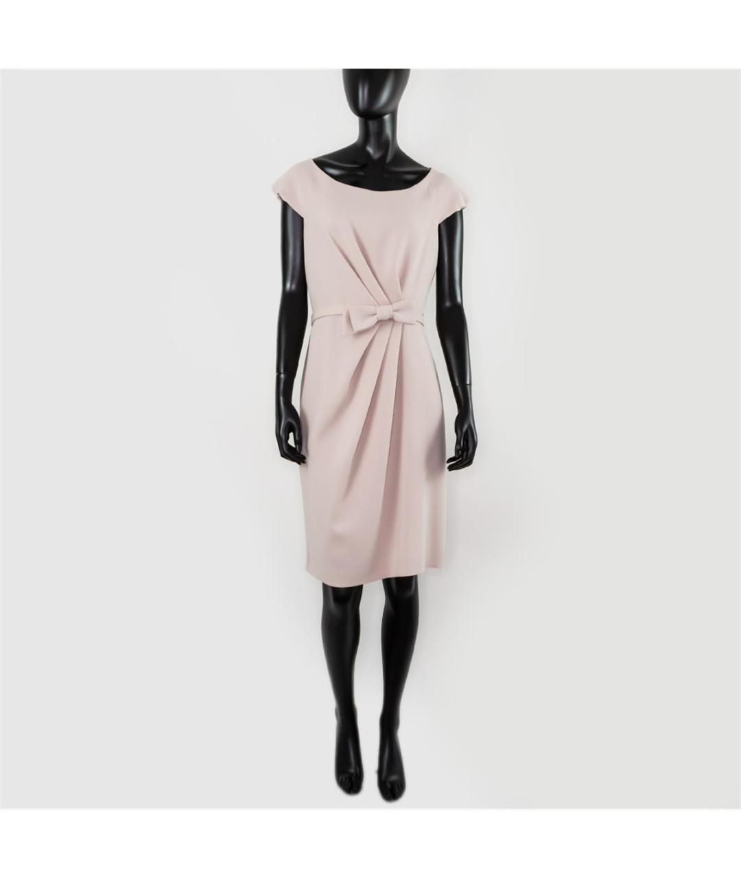 MAX MARA Розовое полиэстеровое повседневное платье, фото 4