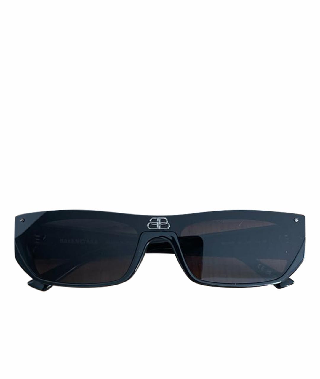 BALENCIAGA Черные пластиковые солнцезащитные очки, фото 1
