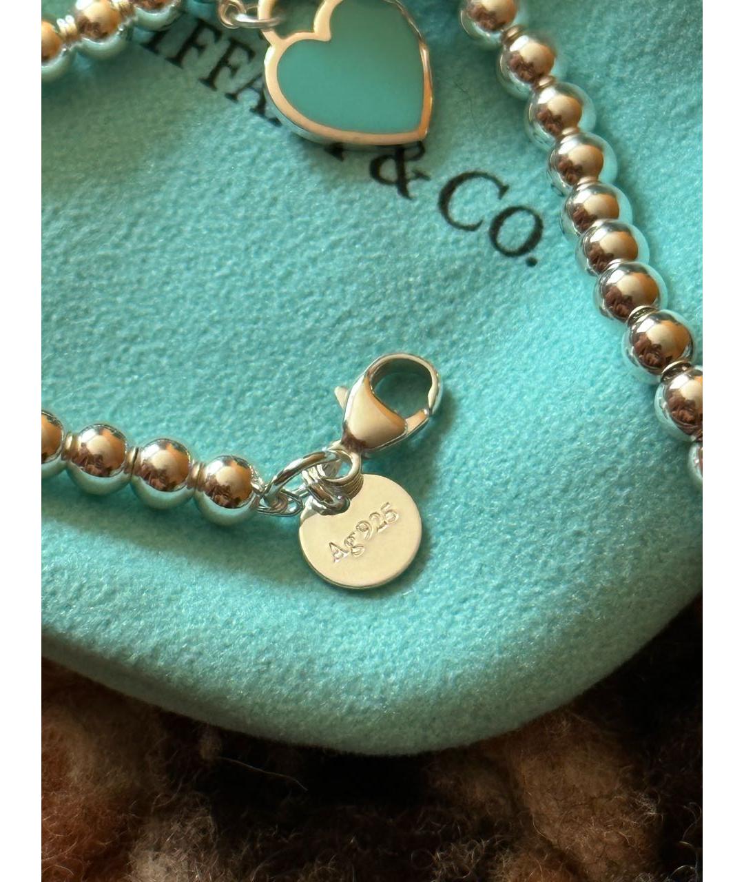 TIFFANY&CO Бирюзовый серебряный браслет, фото 4
