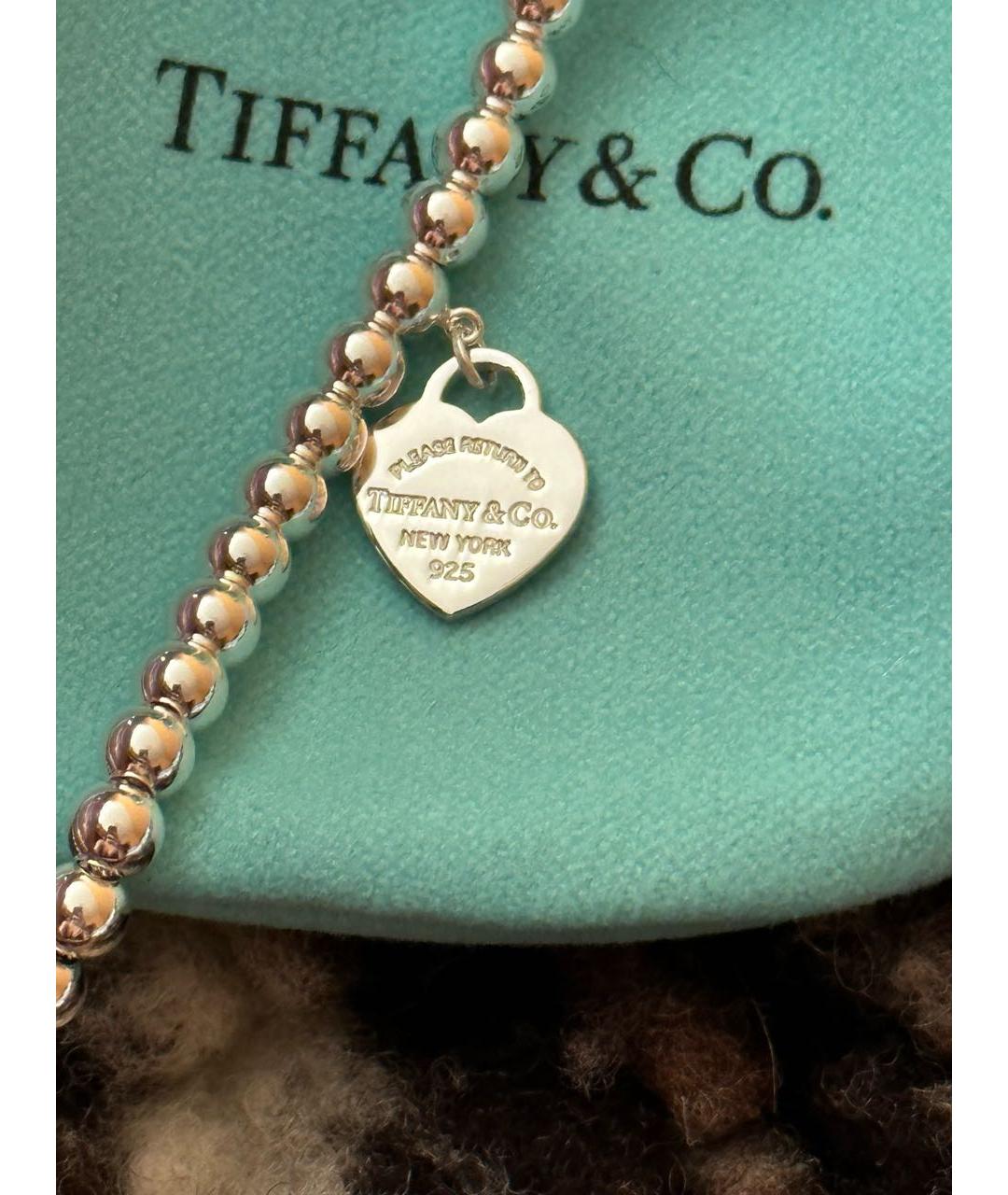 TIFFANY&CO Бирюзовый серебряный браслет, фото 5