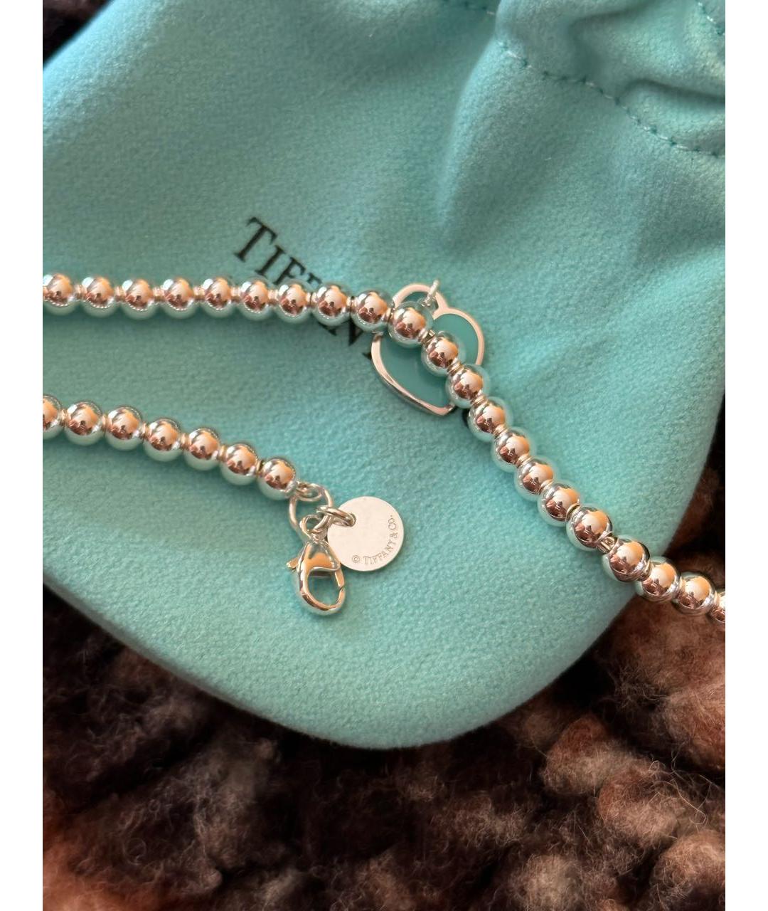 TIFFANY&CO Бирюзовый серебряный браслет, фото 3