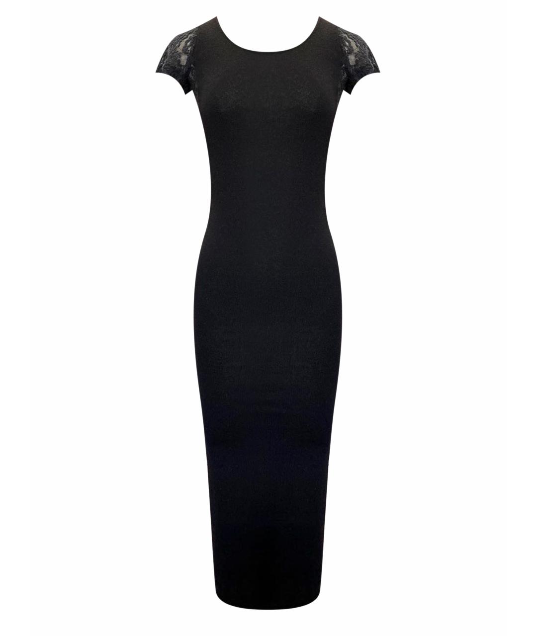 KOVA&T Черное шерстяное повседневное платье, фото 1