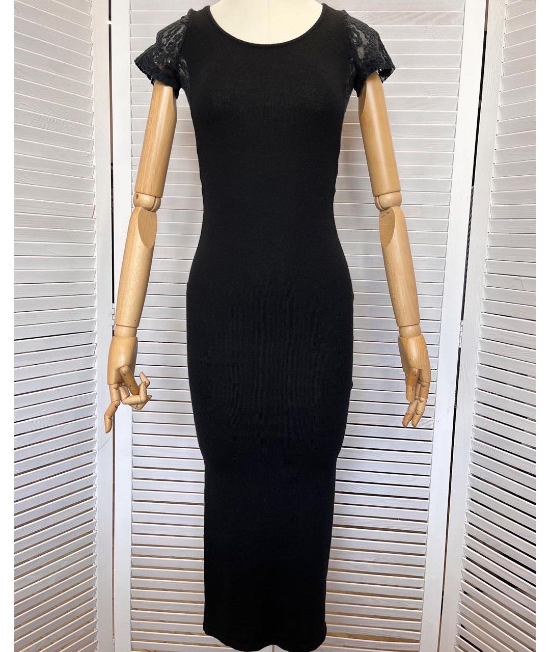 KOVA&T Черное шерстяное повседневное платье, фото 9