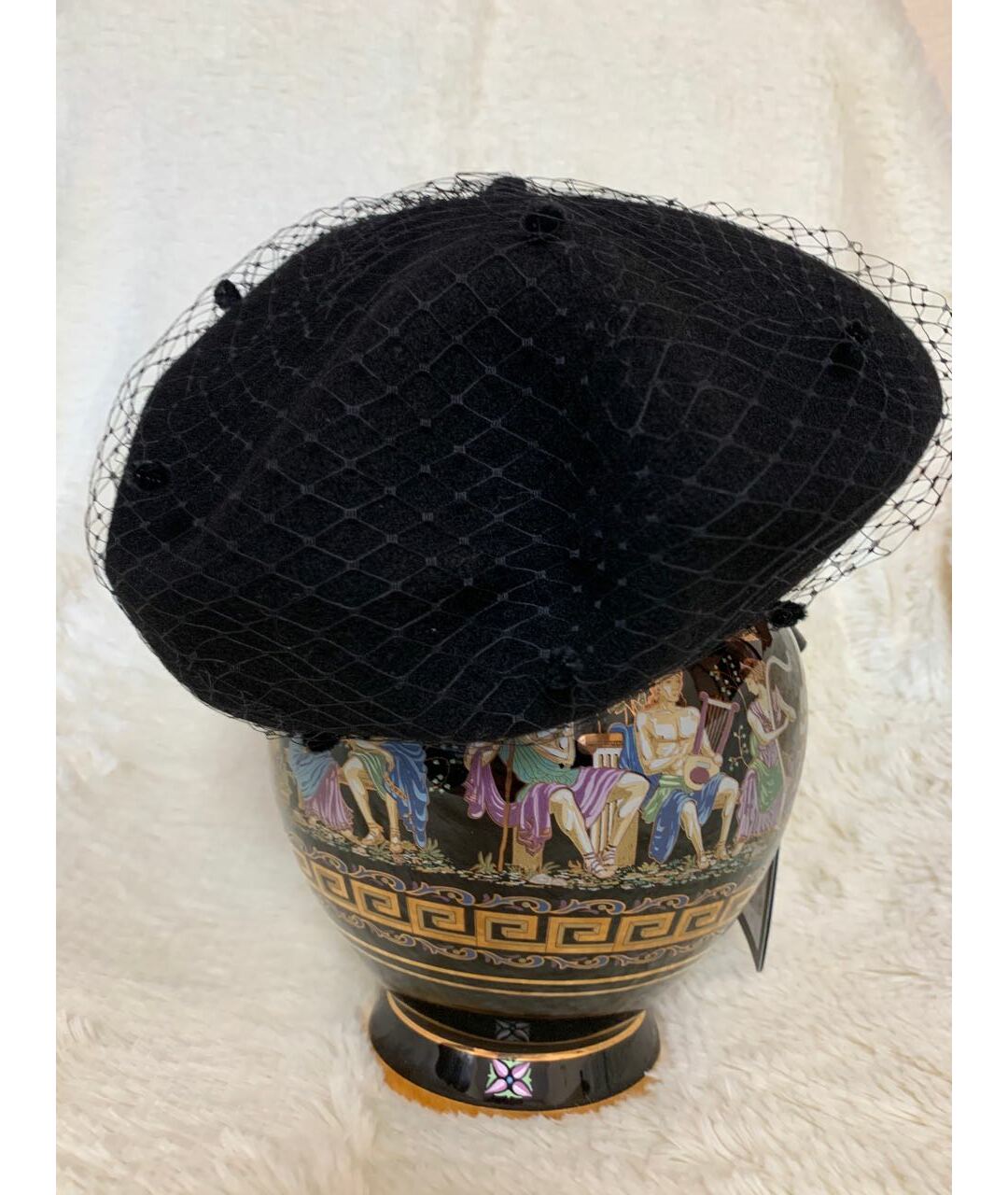 EMPORIO ARMANI Черная шерстяная шапка, фото 3