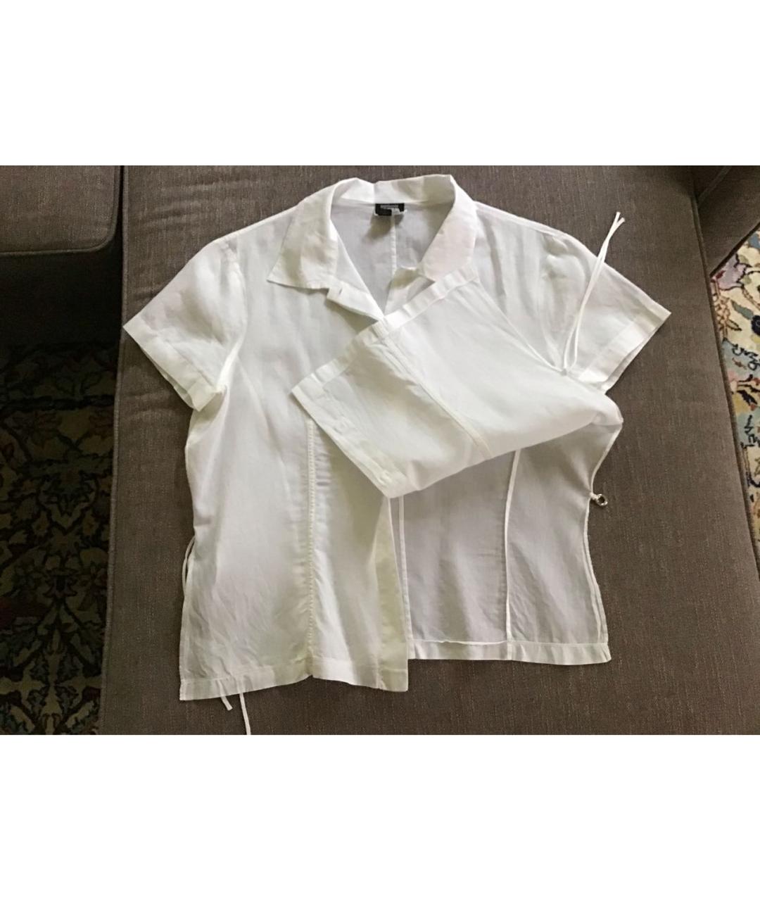 GIANFRANCO FERRE Белая хлопковая блузы, фото 5