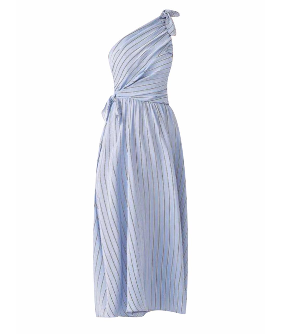 A.L.C. Голубое вискозное повседневное платье, фото 1