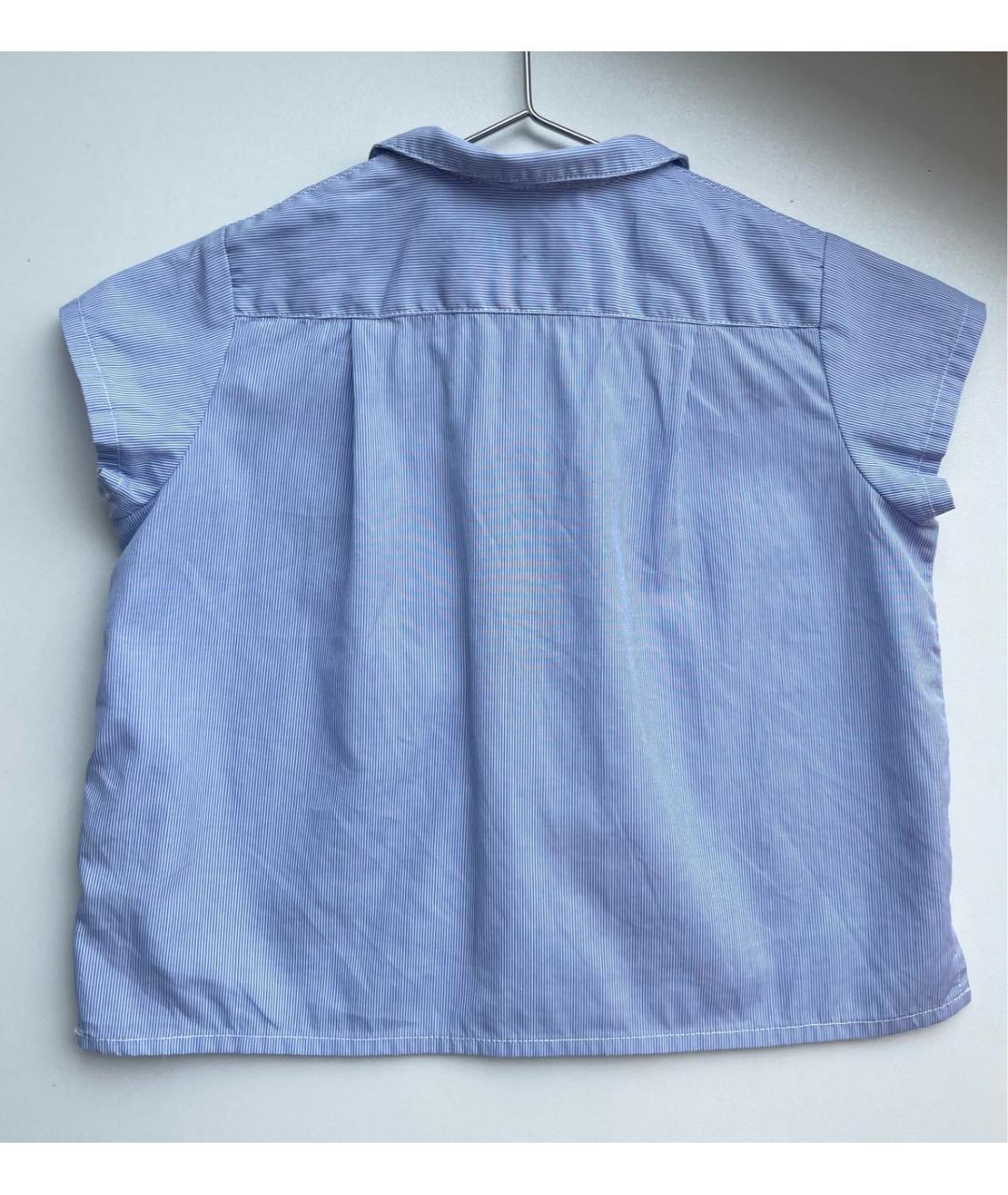 BONPOINT Голубая хлопковая блузка для девочек, фото 2