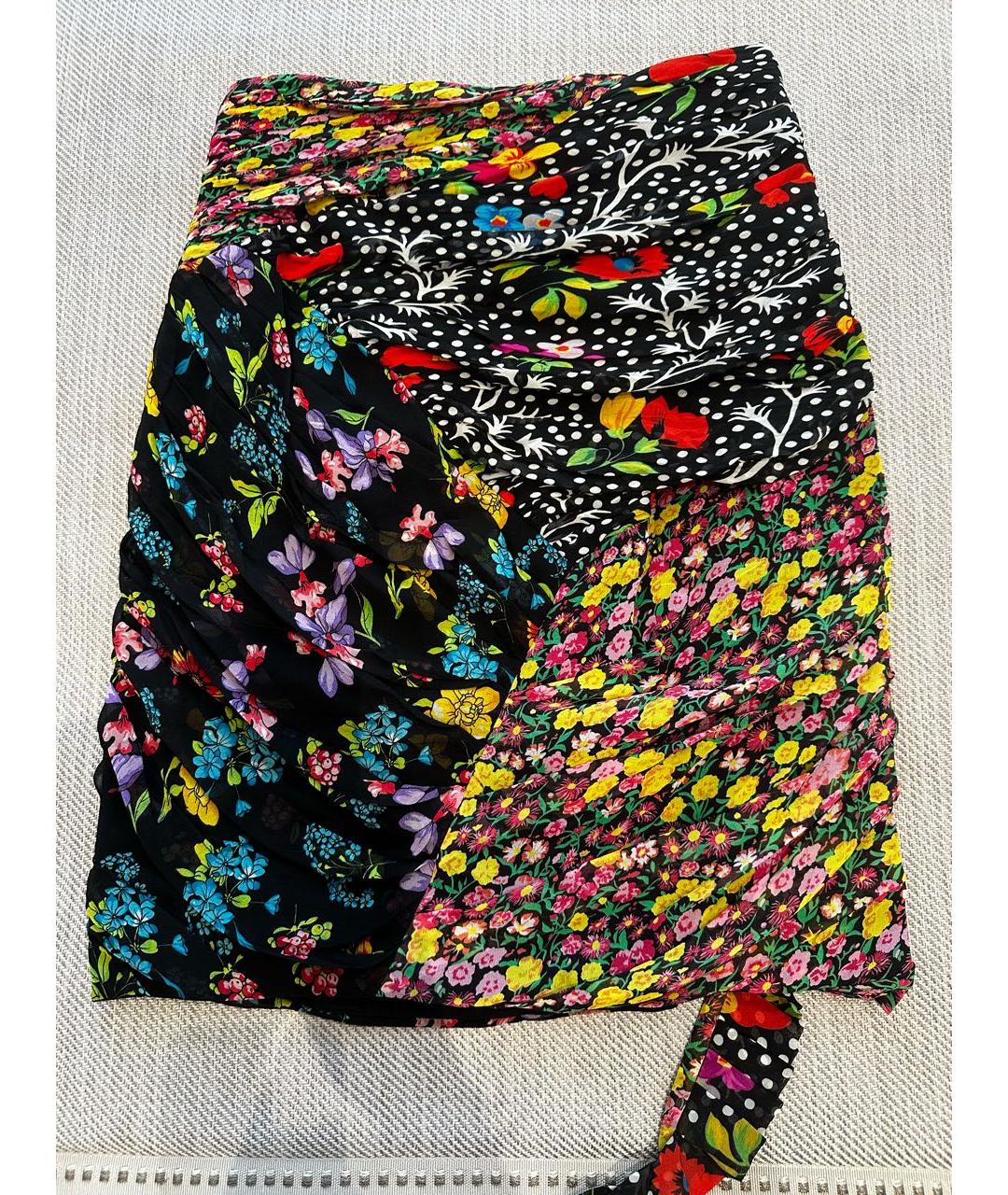 VERSACE Шелковая юбка мини, фото 2