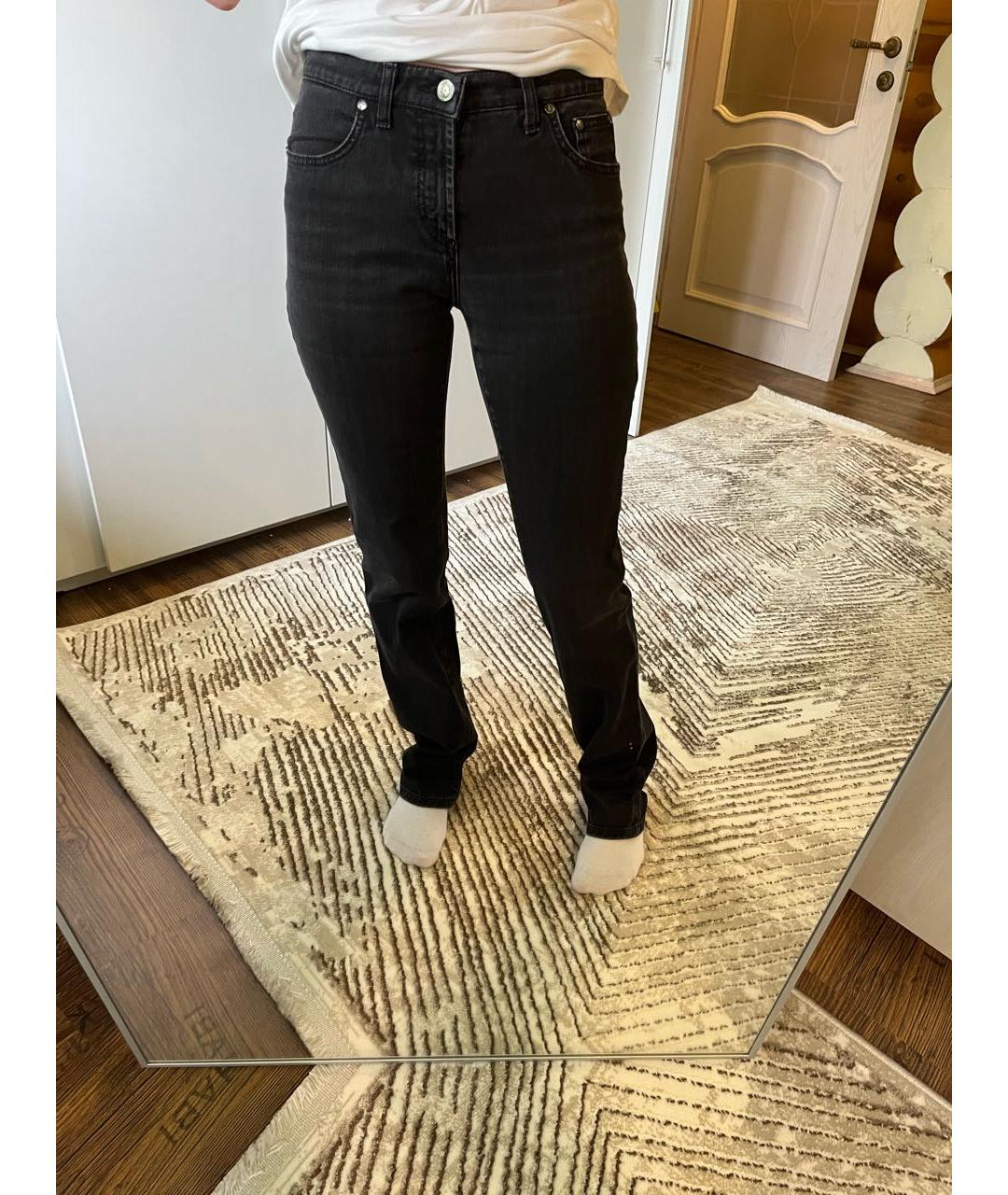TRUSSARDI Черные прямые джинсы, фото 6