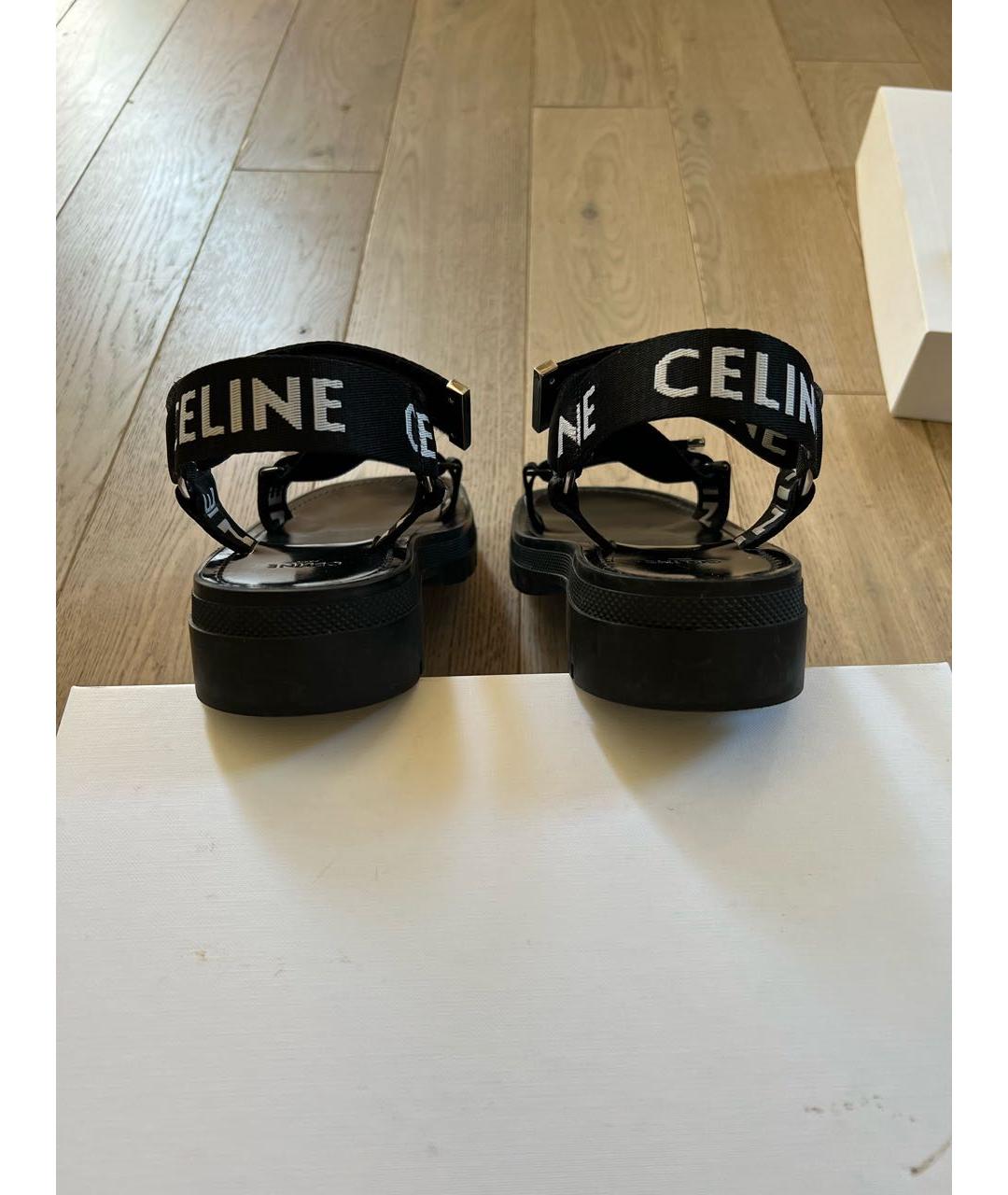 CELINE PRE-OWNED Черные сандалии, фото 4