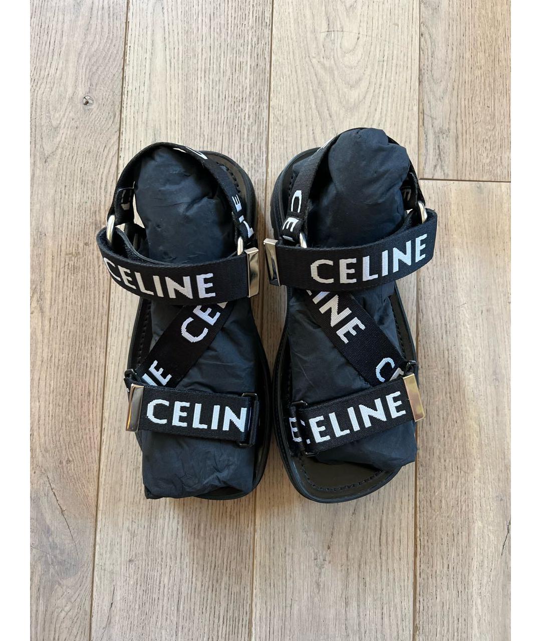 CELINE PRE-OWNED Черные сандалии, фото 2