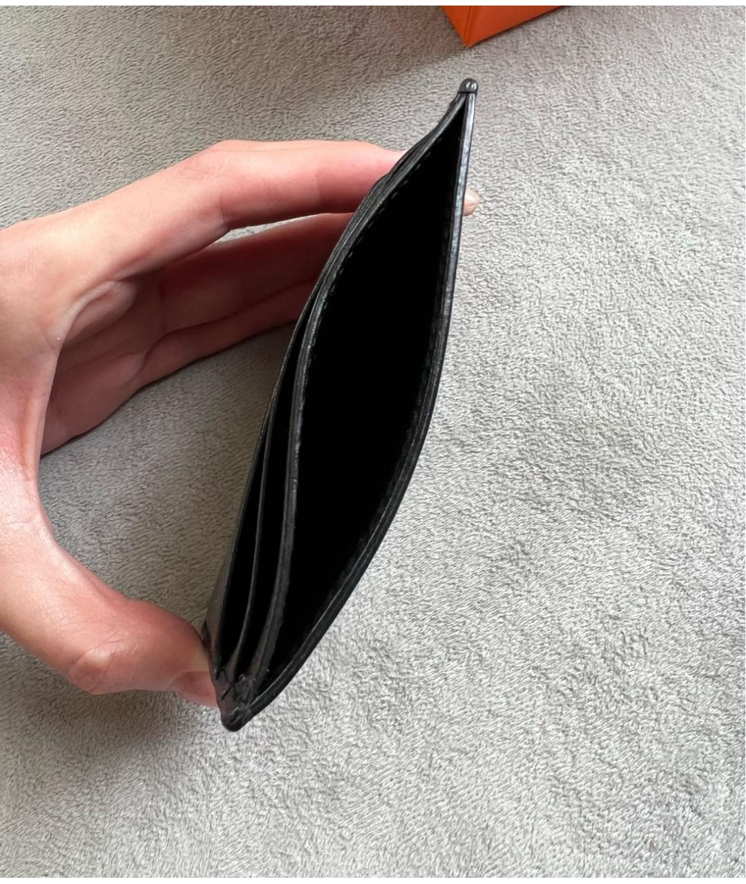 VALENTINO Черный кожаный кардхолдер, фото 4