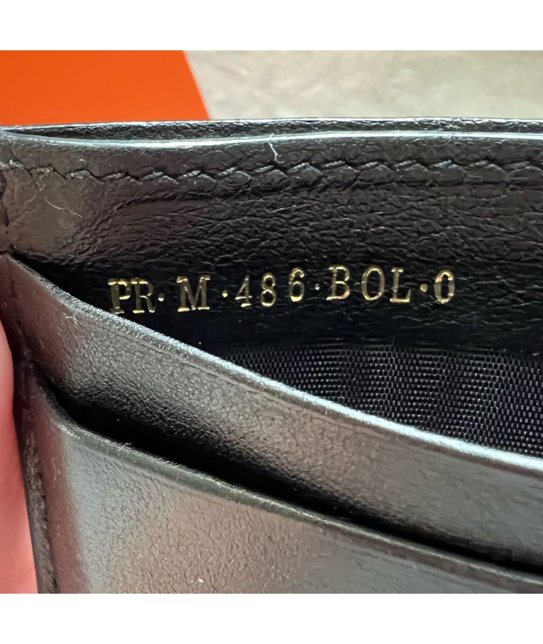 VALENTINO Черный кожаный кардхолдер, фото 5