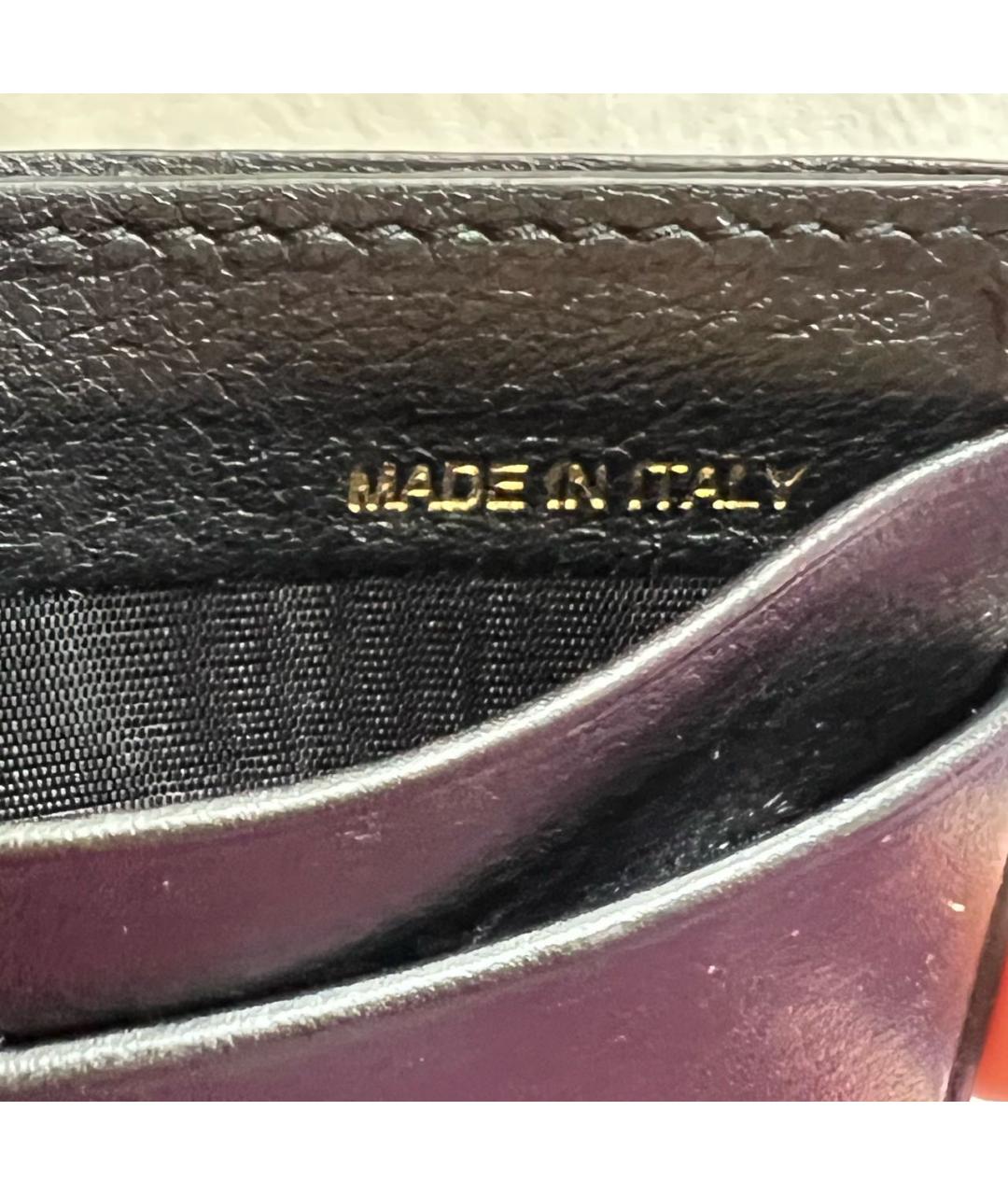 VALENTINO Черный кожаный кардхолдер, фото 6