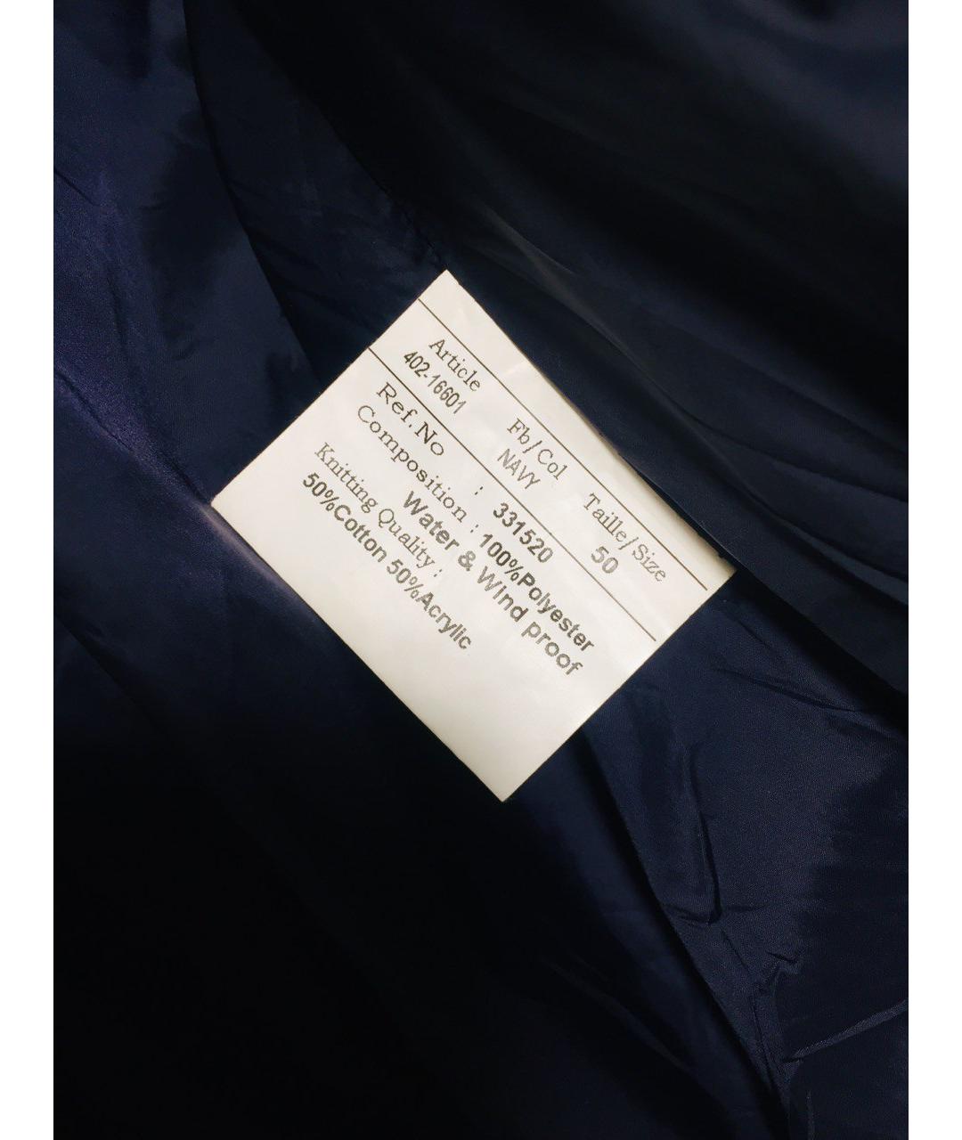 BALMAIN Темно-синяя полиэстеровая куртка, фото 7