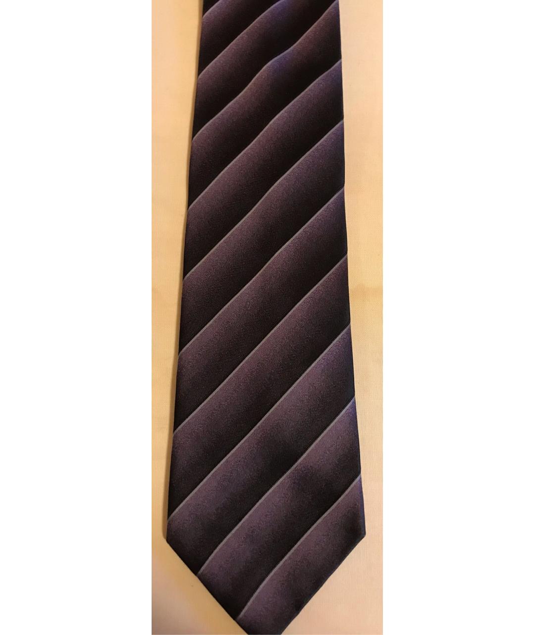 LANVIN Бордовый шелковый галстук, фото 4