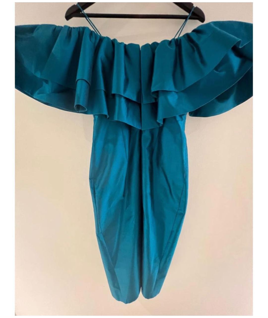 RASARIO Синее шелковое вечернее платье, фото 2