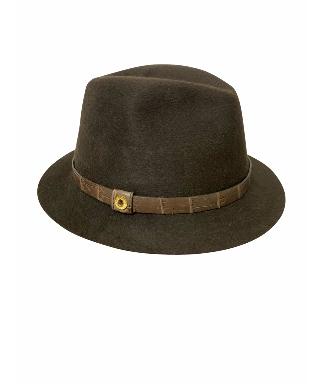 LORO PIANA Коричневая шерстяная шляпа, фото 1