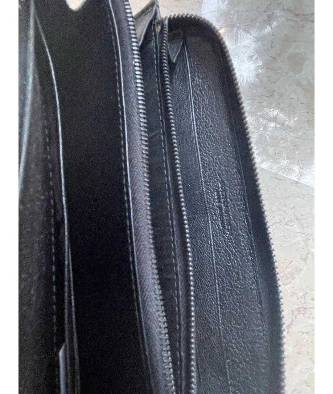 BOTTEGA VENETA Черный кожаный кошелек, фото 4