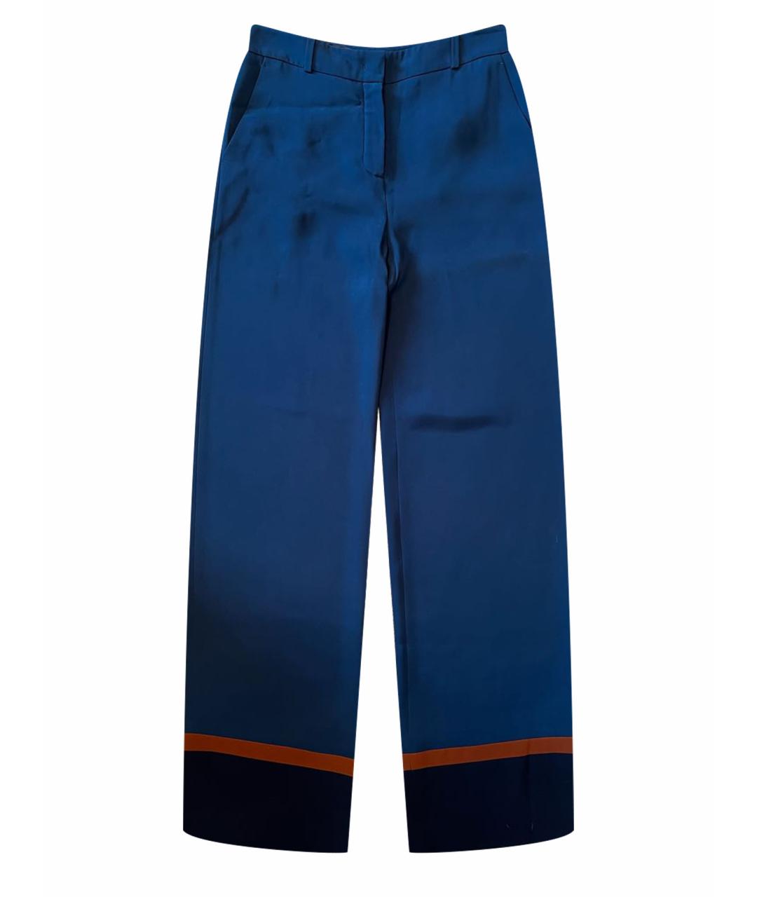 LORO PIANA Темно-синие брюки широкие, фото 1