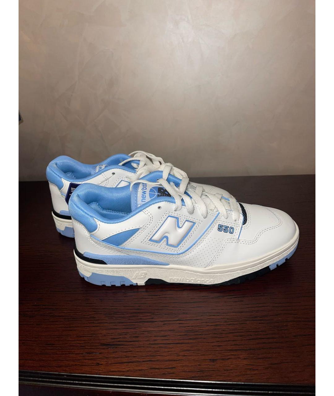 NEW BALANCE Голубые кожаные кроссовки, фото 8