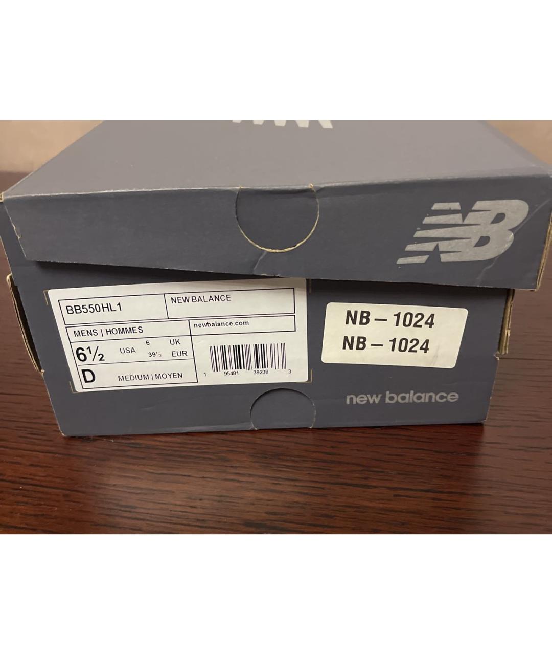 NEW BALANCE Голубые кожаные кроссовки, фото 5