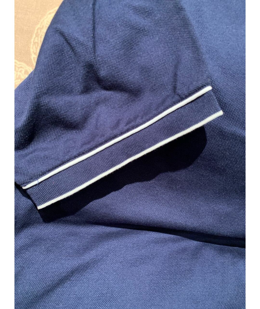 BRIONI Темно-синяя хлопковая футболка, фото 5