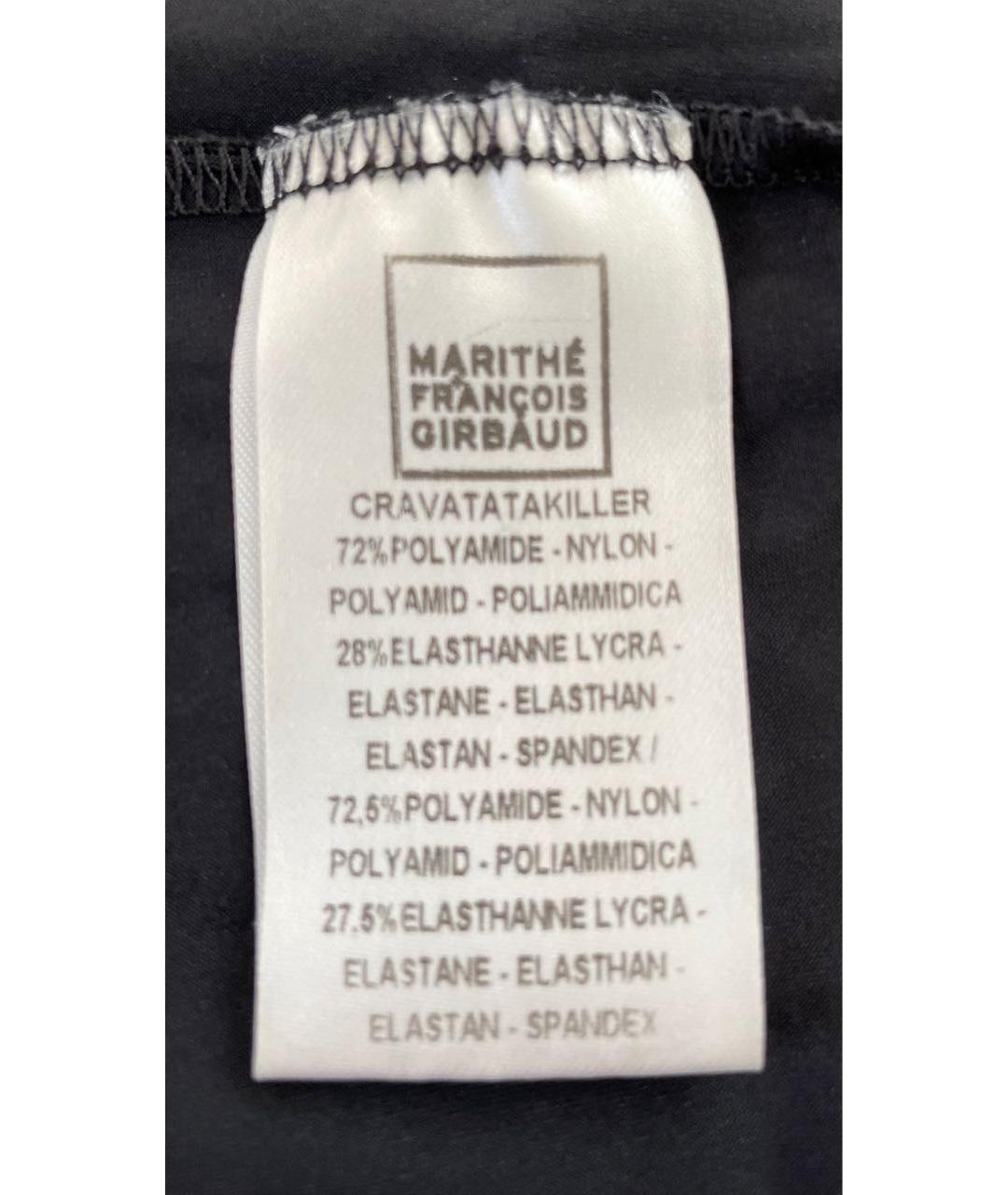 MARITHE FRANCOIS GIRBAUD Черное полиамидовое повседневное платье, фото 3